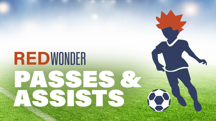 Red Wonder passes and assists